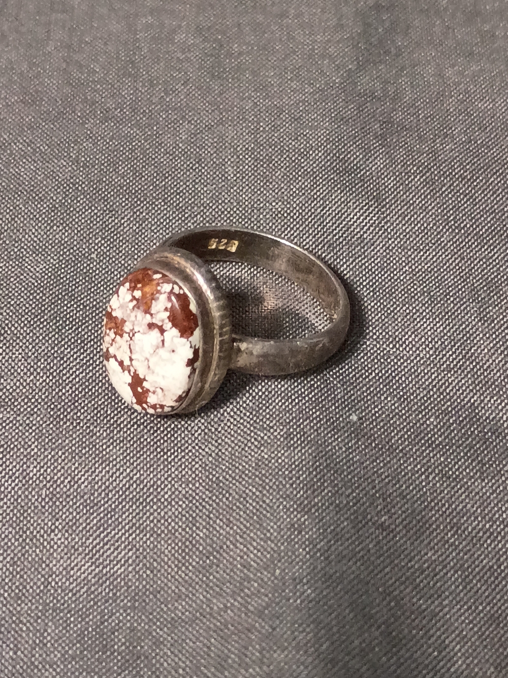 Sterling Silver Wild Horse Turquoise Stone Statement Ring
